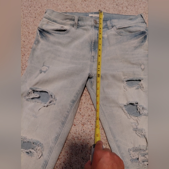 PacSun Light Blue Distressed Skinny Jeans - Picture 13 of 14